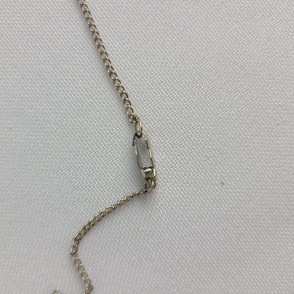 Silver & Blue Rhinestone Choker Necklace - Picture 4 of 6